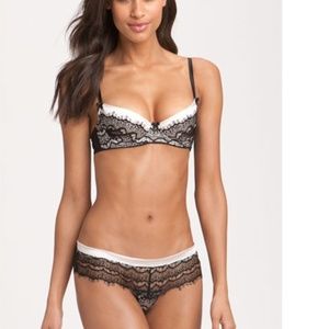 Mimi Holliday Blush Silk Satin lace underwear set